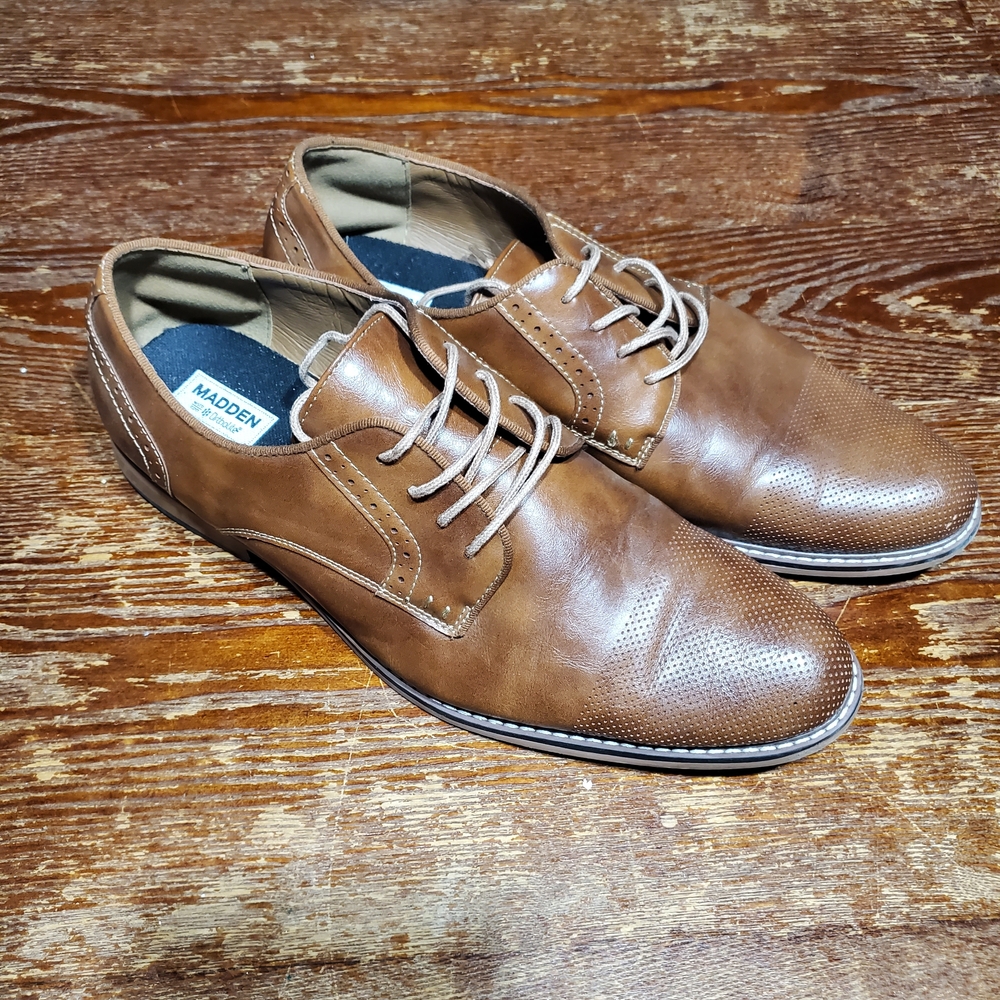 Madden Men's Brown Leather Shoes